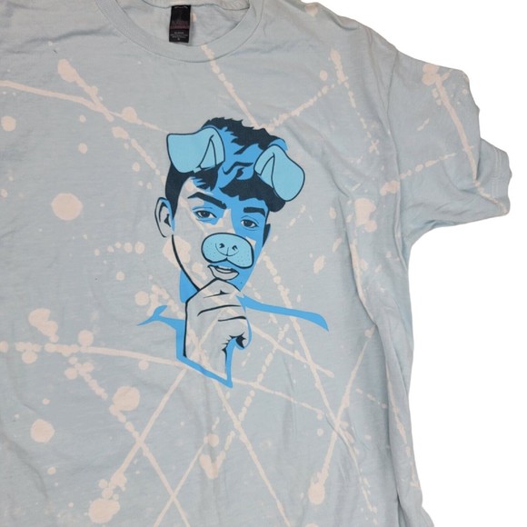 Artist Charles Gitnick End Gun Violence T-Shirt Paint Splatter Portrait Sz M - Picture 10 of 16